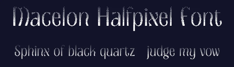 Macelon Halfpixel Font by craftsupplyco — Display Font — thumbnail 2