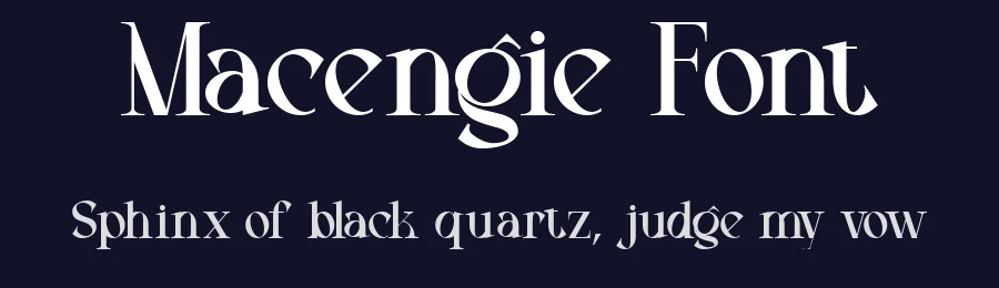 Macengie Font by Muksal Creative — Serif Font — thumbnail 2