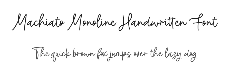 Machiato Monoline Handwritten Font by balpirick — Decorative Font
