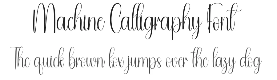 Machine Calligraphy Font by andikastudio — Script Handwritten Font