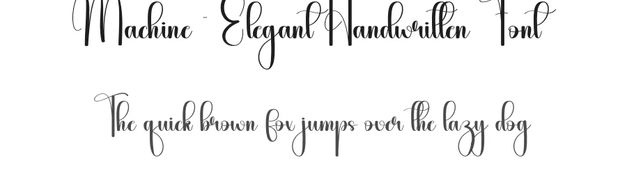Machine – Elegant Handwritten Font by andikastudio — Script Handwritten Font