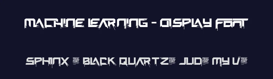 Machine Learning – Display Font by 177Studio — Display Font — thumbnail 2