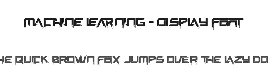 Machine Learning – Display Font by 177Studio — Display Font