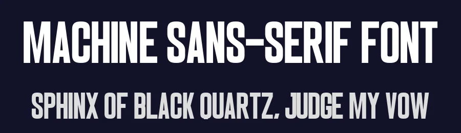 Machine Sans-Serif Font by Craftedtype — Decorative Font — thumbnail 2