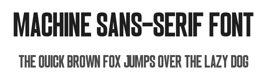 Machine Sans-Serif Font by Craftedtype — Decorative Font