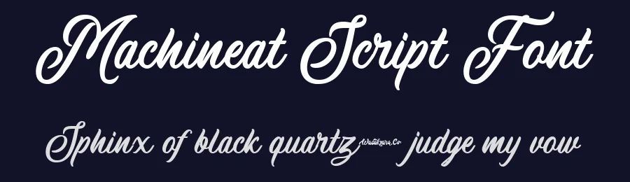 Machineat Script Font by Wacaksara Co. — Script Handwritten Font — thumbnail 2