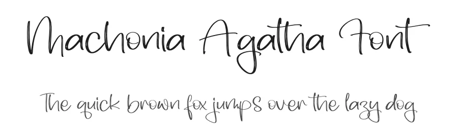 Machonia Agatha Font by letterfabric — Script Handwritten Font