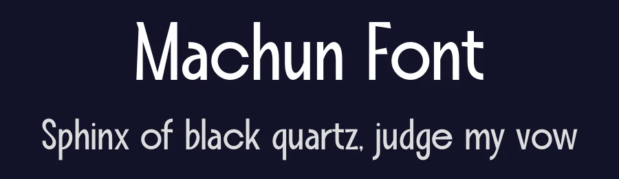 Machun Font by MaikoHatta — Display Font — thumbnail 2
