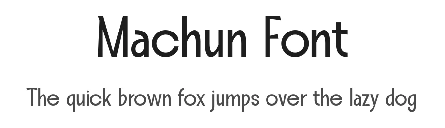 Machun Font by MaikoHatta — Display Font