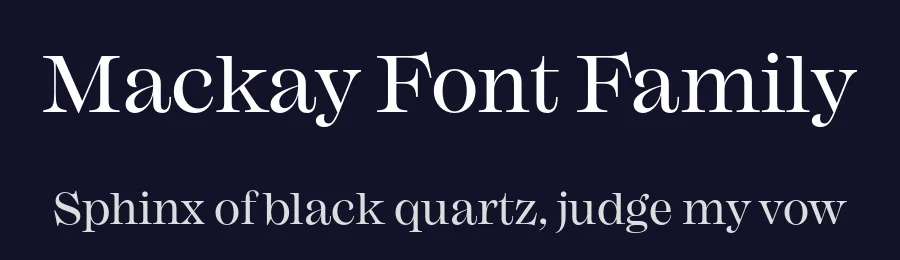 Mackay Font Family by Rene Bieder — Serif Font — thumbnail 2