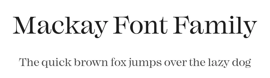 Mackay Font Family by Rene Bieder — Serif Font
