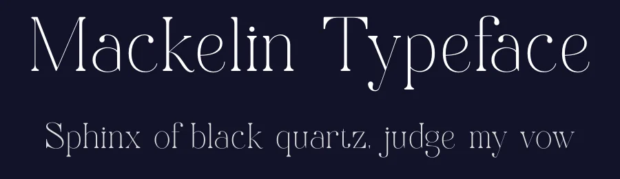 Mackelin Typeface by SURATMI — Serif Font — thumbnail 2