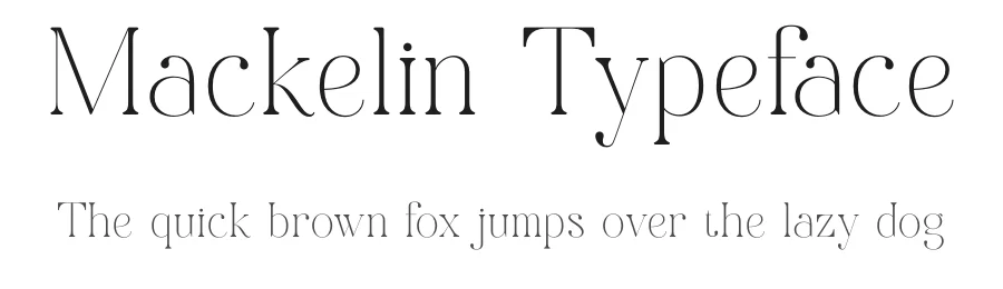 Mackelin Typeface by SURATMI — Serif Font