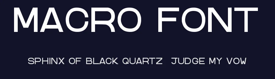 MACRO Font by Noel Hoe — Sans Serif Font — thumbnail 2