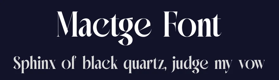 Mactge Font by timelesstype.co — Display Font — thumbnail 2