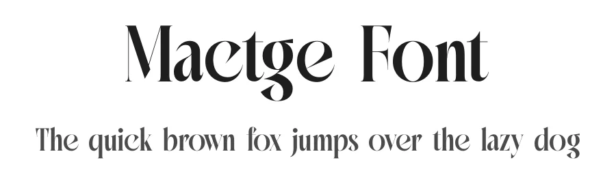 Mactge Font by timelesstype.co — Display Font