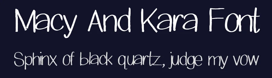 Macy And Kara Font by Monkey Roodles Fonts — Display Font — thumbnail 2