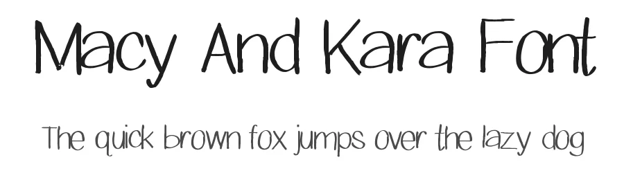 Macy And Kara Font by Monkey Roodles Fonts — Display Font
