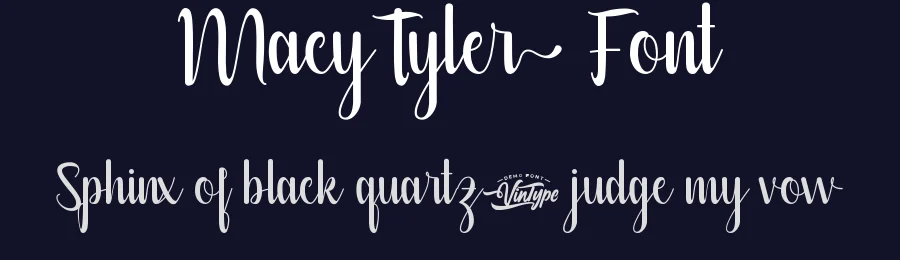 Macy Tyler Font by VinType — Script Handwritten Font — thumbnail 2