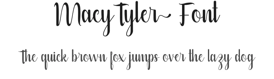 Macy Tyler Font by VinType — Script Handwritten Font