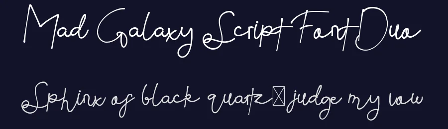 Mad Galaxy Script Font Duo by edricstudio — Script Handwritten Font — thumbnail 2