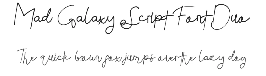 Mad Galaxy Script Font Duo by edricstudio — Script Handwritten Font