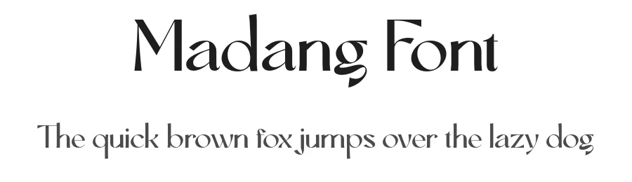 Madang Font by Aiquitype — Display Font