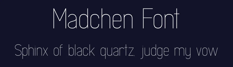 Madchen Font by Bart Wesolek — Sans Serif Font — thumbnail 2