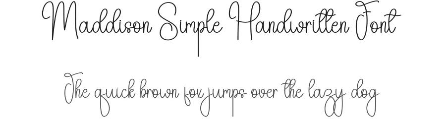Maddison Simple Handwritten Font by andikastudio — Script Handwritten Font