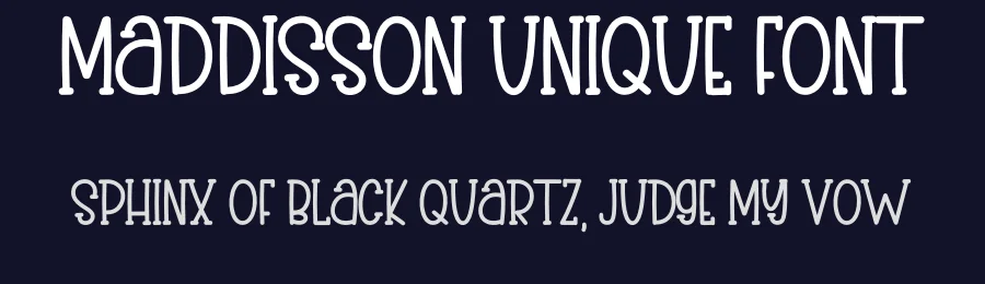 Maddisson Unique Font by inermediaSTUDIO — Display Font — thumbnail 2