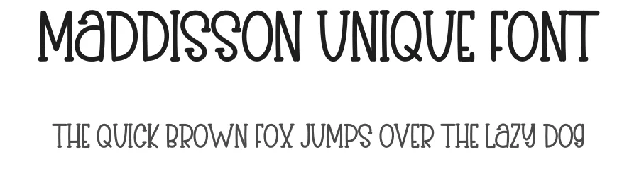 Maddisson Unique Font by inermediaSTUDIO — Display Font