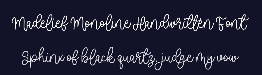 Madelief Monoline Handwritten Font by balpirick — Decorative Font — thumbnail 2