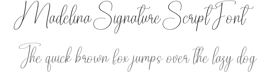 Madelina Signature Script Font by creativeletter — Script Handwritten Font