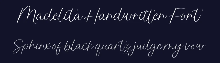 Madelita Handwritten Font by balpirick — Script Handwritten Font — thumbnail 2