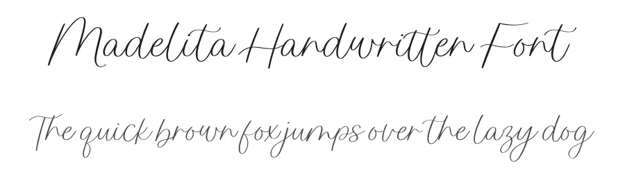 Madelita Handwritten Font by balpirick — Script Handwritten Font