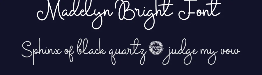 Madelyn Bright Font by CalligraphyFonts.net — Script Handwritten Font — thumbnail 2