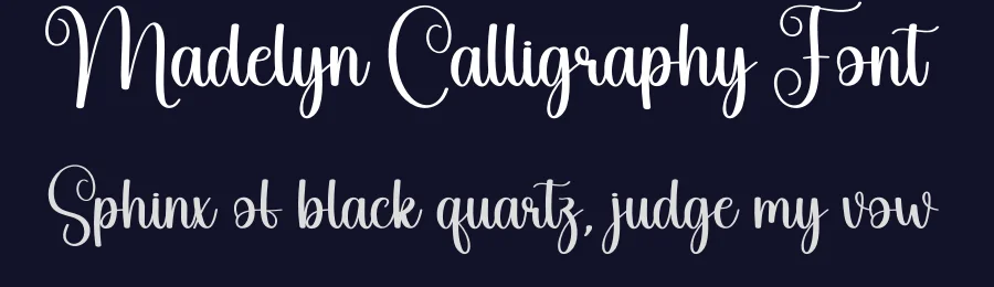 Madelyn Calligraphy Font by creativeletter — Script Handwritten Font — thumbnail 2