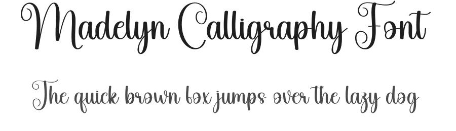 Madelyn Calligraphy Font by creativeletter — Script Handwritten Font