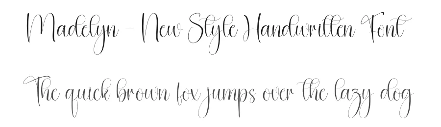 Madelyn – New Style Handwritten Font by creativeletter — Script Handwritten Font
