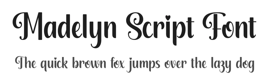 Madelyn Script Font by keithzo — Script Handwritten Font