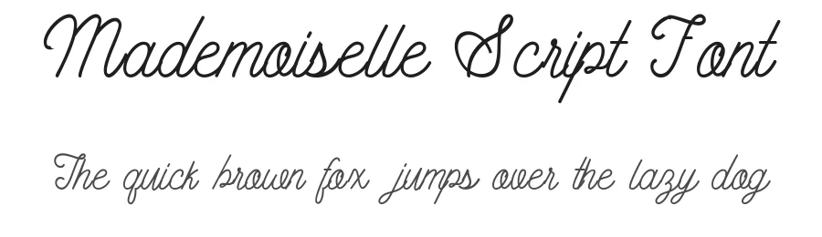 Mademoiselle Script Font by Aritra Das — Script Handwritten Font