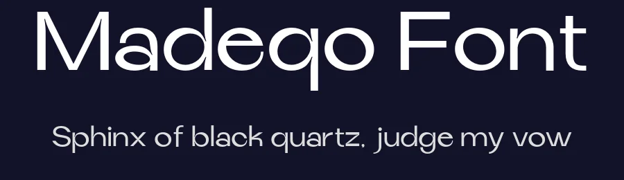 Madeqo Font by roomspace.cl — Display Font — thumbnail 2