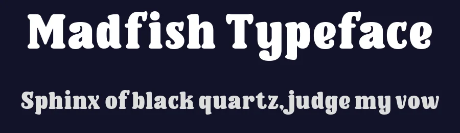Madfish Typeface by Letterhend Studio — Display Font — thumbnail 2