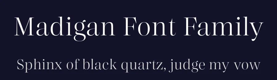 Madigan Font Family by Hoftype — Serif Font — thumbnail 2