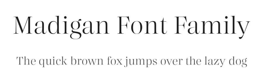 Madigan Font Family by Hoftype — Serif Font