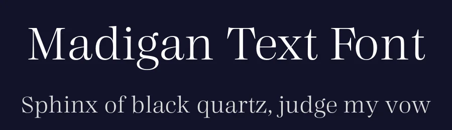 Madigan Text Font by Hoftype — Serif Font — thumbnail 2