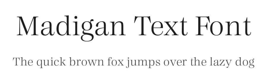 Madigan Text Font by Hoftype — Serif Font