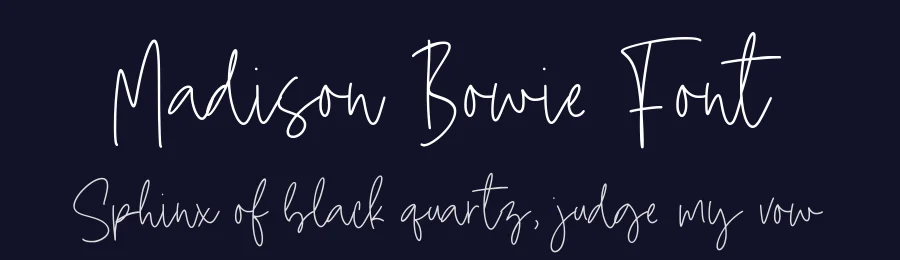 Madison Bowie Font by Timur type — Script Handwritten Font — thumbnail 2
