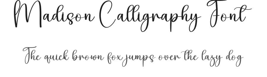 Madison Calligraphy Font by creativeletter — Script Handwritten Font