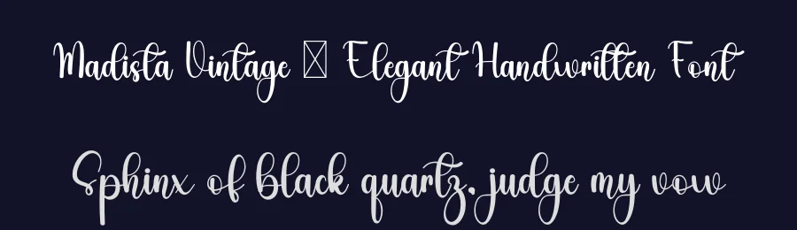Madista Vintage – Elegant Handwritten Font by freshtypeink — Script Handwritten Font — thumbnail 2
